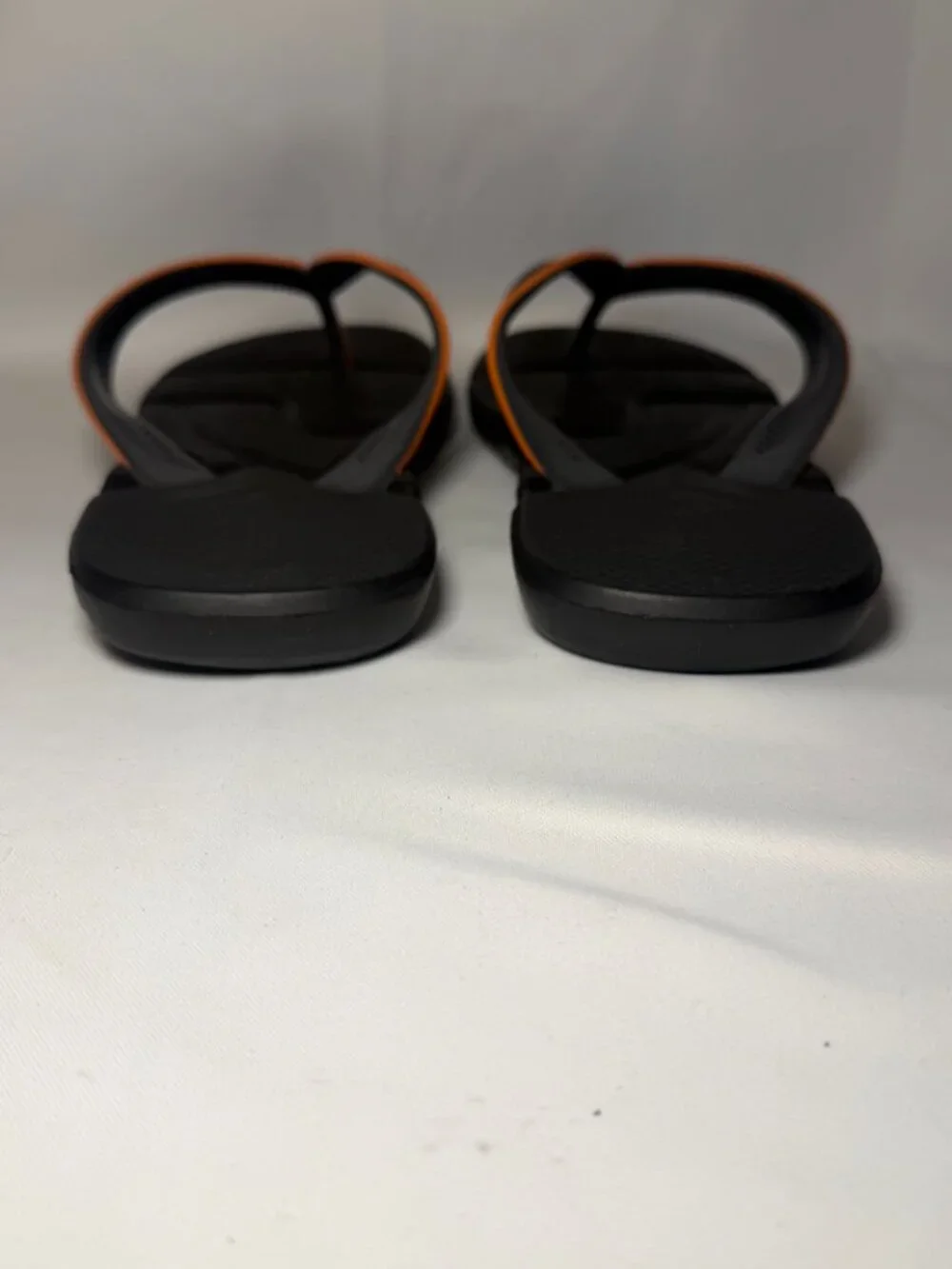 Havaianas Power 2.0 Sandals Mens 12.5M/13M Black Orange Xtra Soft Rubber Sole